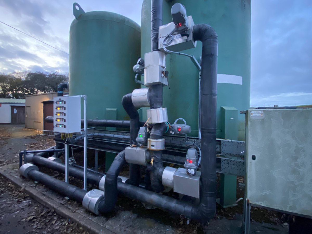 AUMA-Profox-electric-actuators-installed-at-Welsh-Waters-Penybont-WTW-in-Wales