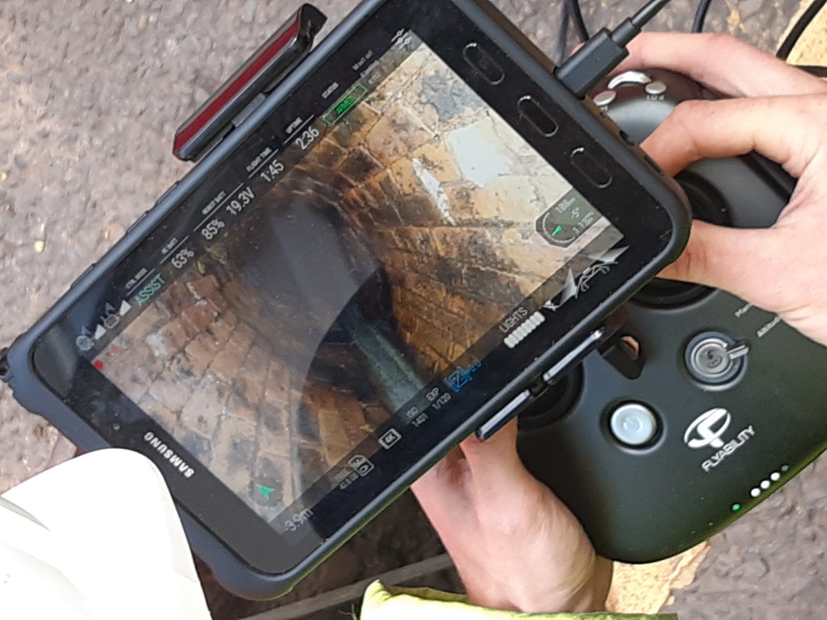 Hand held unit for drone 